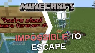 How to make an INESCAPABLE PRISON in Minecraft Bedrock!