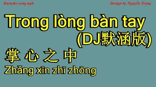 Karaoke (SC) - 掌心之中  DJ默涵版 - Trong lòng bàn tay - zhang xin zhi zhong 魏佳艺/王振宇