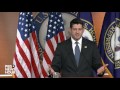 house speaker paul ryan holds weekly press briefing