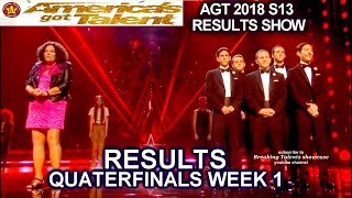 RESULTS QUARTERFINALS 1  Human Fountains Vicki Barbolak  America's Got Talent 2018 AGT