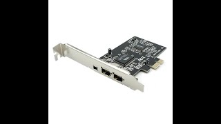 Desktop PC Computer PCIE PCI-E Firewire IEEE 1394 2+1 3 Port Controller Card