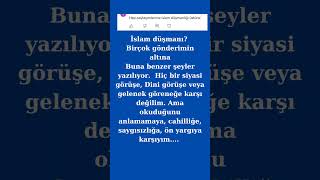 Bu çok ağır oldu artık. Her felsefe ile ilgilenen din düşmanı oluyor Fikri kocaman bir önyargıdır