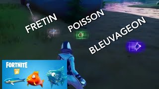 Regagner des PV en mangeant un Fretin, un Poisson et un Bleuvageon, CHAPITRE 2 FORTNITE