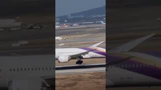 타이항공 b787 랜딩 #THAI #B787 #Landing #lncheon Airport #인천공항 #착륙