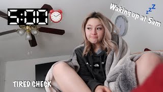 waking up at 5am for a week *online school edition
