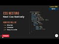 CSS Nesting | STOP Repeating CSS Selectors and use CSS Like a Pro