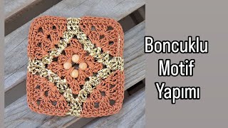 Boncuklu, Desenli Motif Yapımı ve Birleştirme