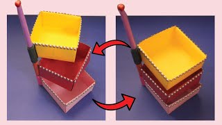 DIY Rotating Stepper Box | Paper Storage Box | Easy Origami Crafts