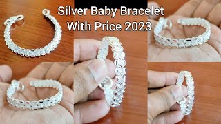 Silver baby bracelet designs with price 2023/Silver bracelet designs for kids with price