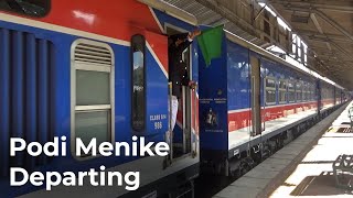 Podi Menike with Class S14 DEMU Departing Kandy Railway Station in Sri Lanka