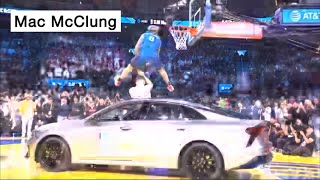 Mac McClung jumps over car in Dunk Contest