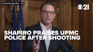 Governor Shapiro praises UPMC police, healthcare workers after hospital shooting