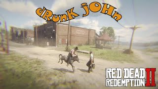 Drunk John Antagonizing Strangers | RDR2