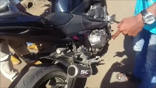 Kawasaki Z800 SC Project CRT Exhaust Sound LOUD REVS !