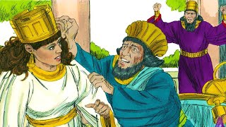 HAMAN FELL ON QUEEN ESTHER'S LAPS