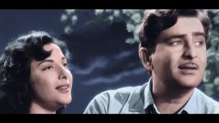 Aaja Sanam Madhur Chandni - Lata Mangeshkar, Manna Dey - Chori Chori (1956) - Nargis, Raj Kapoor