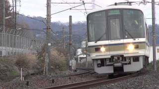 【JR西日本】奈良電車区221系NC602編成＠高井田〜河内堅上('12/01)