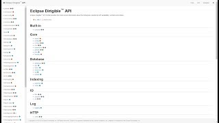Eclipse Dirigible API - Introduction