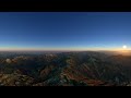 google earth 360°動画で飛騨山脈を空中散歩してみた【4k 360°】