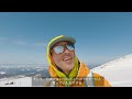 backcountry skiing a live volcano in northern japan