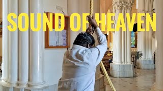 The Sound of Heaven: Ringing the Heavy Church Bell at St. Philomena's Church in Mysore #ChurchBell