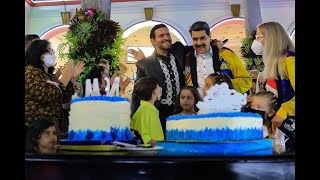 Pablo Montero, Court Kingz y otros en el cumpleaños 59 de Nicolás Maduro