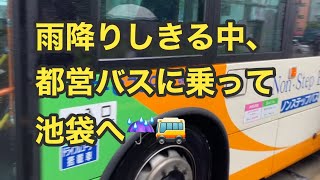 【朝方は土砂降りだったが.....？】西武・電車フェスタに行くために都営バスに乗車、って、埼○線に乗らんのかーい‼️🤣