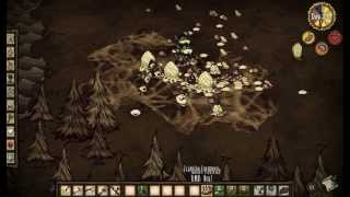 吉妮Genie的『 Don't Starve！』日記-史詩級戰役 蜘蛛女王軍 vs 長腿鳥寶寶軍