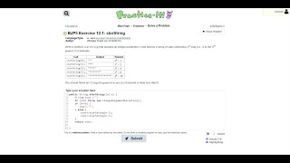 Exercise 12.1 (starString) Java Tutorial || Practice-It