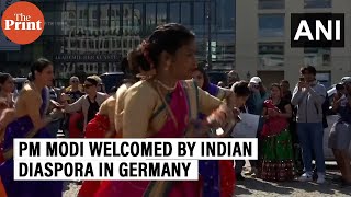PM Modi receives grand welcome by Indian diaspora in Germany