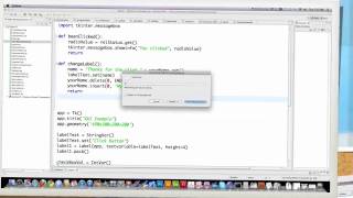Python 2.7 Tutorial Pt 15 Tkinter GUI