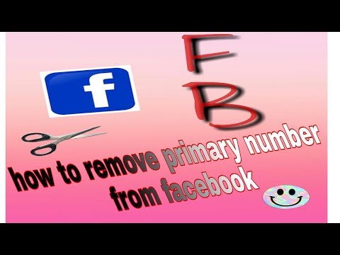 How to Remove primary mobile number from facebook How to Remove primary mobile number from facebook