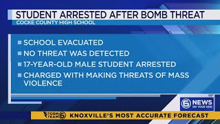 Student arrested after reported bomb threat to Cocke County High School