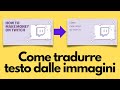 Come tradurre il testo da un'immagine