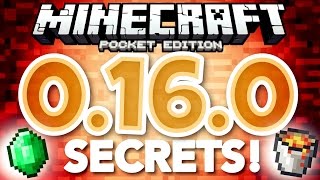 Minecraft Pocket Edition 0.16.0 - SECRET FEATURES! // secrets in Minecraft PE 0.16.0 [MCPE 0.16.0]