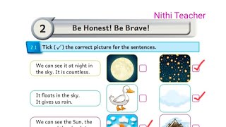 4th std English term 3 unit 2 Be honest! Be brave! 2024-2025 English work book ans key pg no 21-29