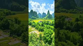 This is Guangxi#China# a beautiful landscape painting