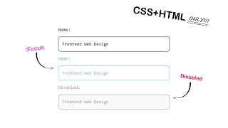 Create Custom Input with HTML and CSS | Input HTML CSS Tutorial