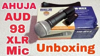 Unboxing Ahuja AUD-98XLR Dynamic Unidirectional Microphone