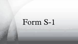 Form S-1