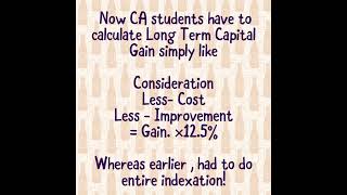 LTCG Calculation after removing Indexation #ltcg #tax#unionbudget2024