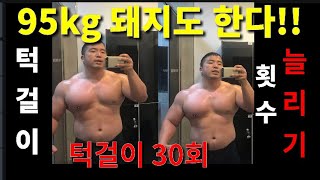 애비랜드 -턱걸이 횟수 늘리기 루틴 95kg 돼지도 30개는 한다!!