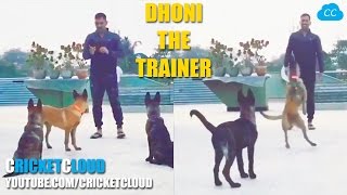MS DHONI THE TRAINER !!