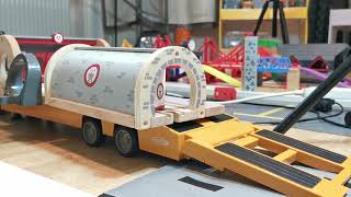 Train Videos How to Make Build Wooden Railway Thomas and friends Brio,RC Dump, Truck Car Transporter