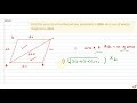 Find the area of a rhombus whose perimeter is `80 m` and one of whose diagonal is `24 mdot` Find the area of a rhombus whose perimeter is `80 m` and one of whose diagonal is `24 mdot`