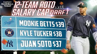 LIVE 12-Team Roto Salary Cap (Auction) Draft! Nominations, Strategy & More | Fantasy Baseball Advice