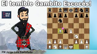 Destruya rápidamente a las negras con el Gambito Escocés! Es el fin para el negro!!!