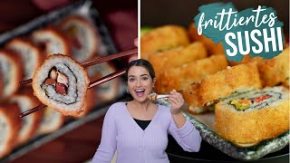 Die liebt jeder 🤤 Crispy Sushi ganz einfach selber machen -  frittiertes Sushi / Inside Out Rolls