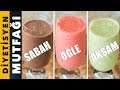 3 FARKLI SMOOTHIE TARİFİ ile 1 GÜN DETOKS | Diyetisyen Mutfağı