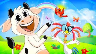 Buenos días qué día tan feliz | la vaca Lola Canciones infantiles - Toy Cantando